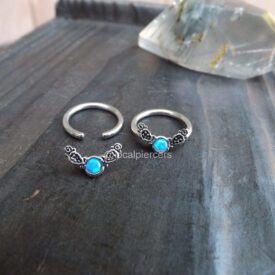 Opal Captive Bead Ring