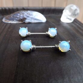 Opalite Nipple Rings