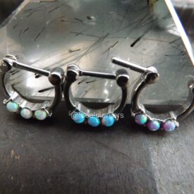 Opal Septum Nose Ring