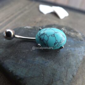 Turquoise Belly Ring