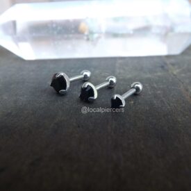 Onyx Gemstone Stud