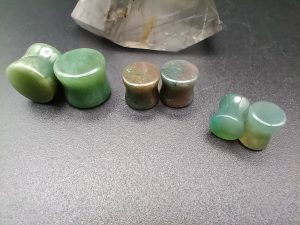 Green Agate Stone Plugs