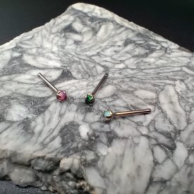 Titanium Opal Nose Rings