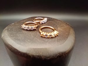 rose gold segment ring