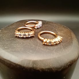 rose gold segment ring