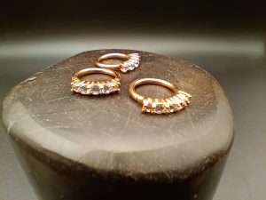 rose gold segment ring