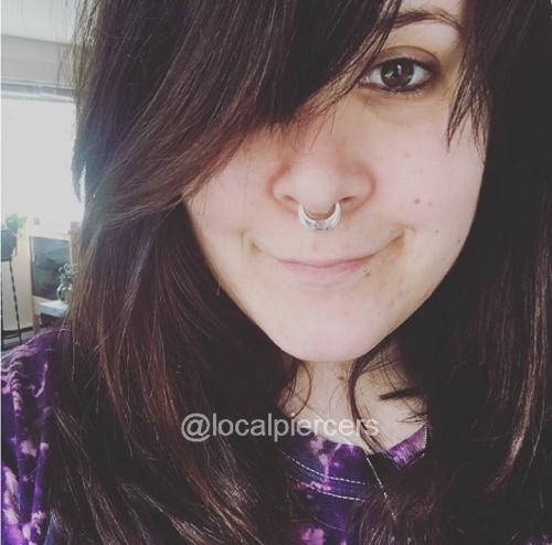 Amethyst Septum Ring
